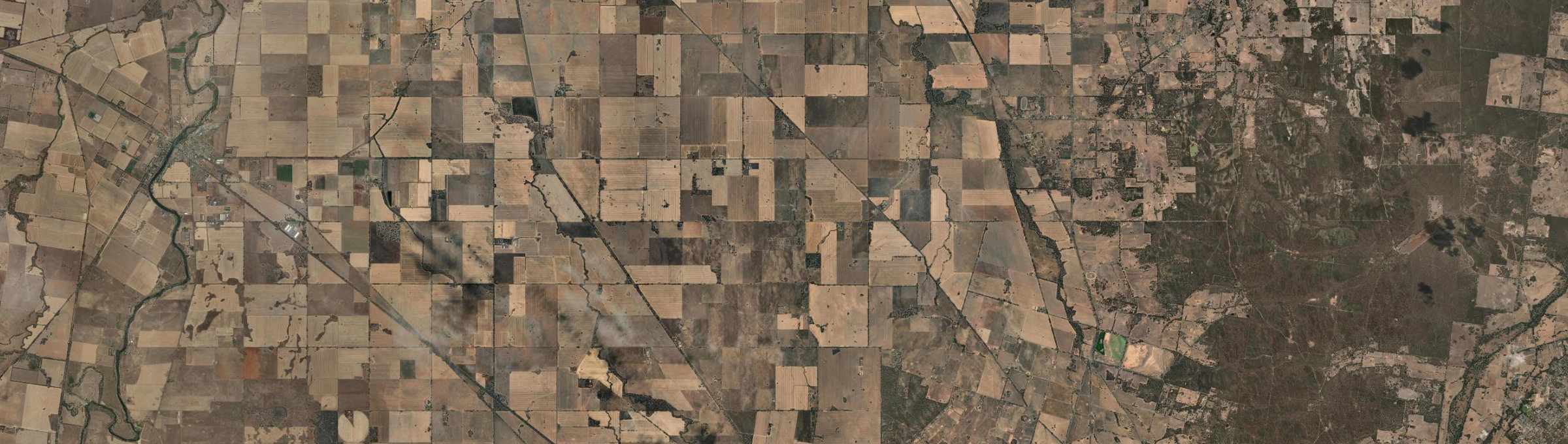 Aerial view of Campbells Forest, VIC