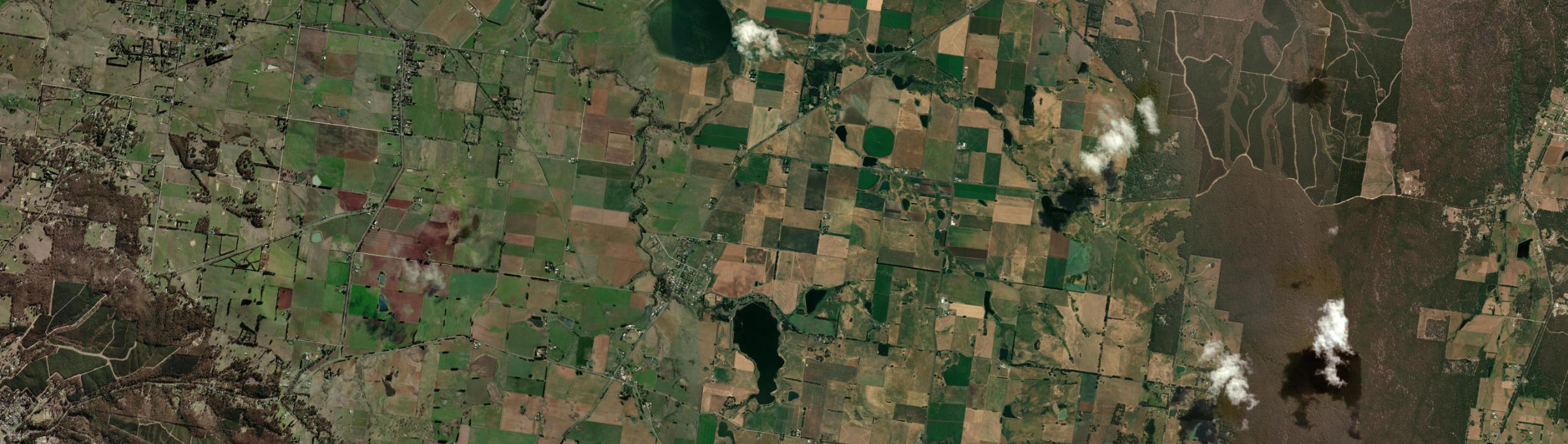 Aerial view of Newlyn North, VIC