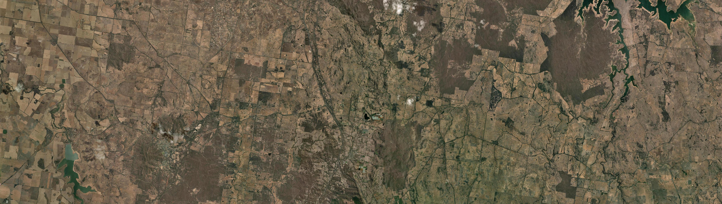Aerial view of Harcourt North, VIC