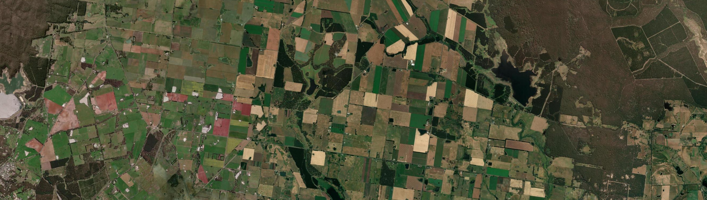 Aerial view of Claretown, VIC