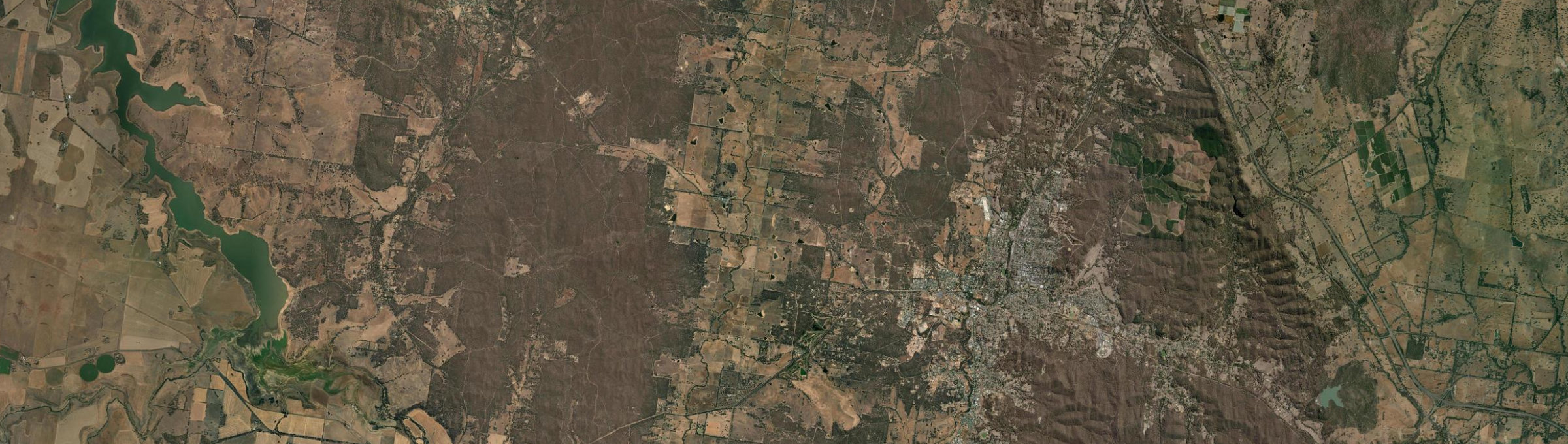 Aerial view of Muckleford, VIC