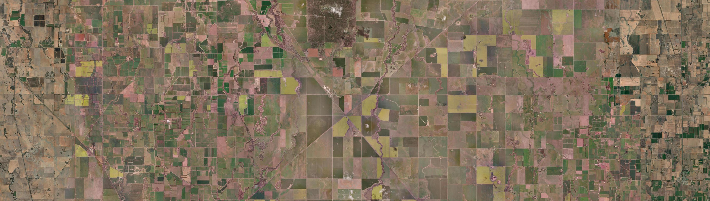 Aerial view of Mitiamo, VIC