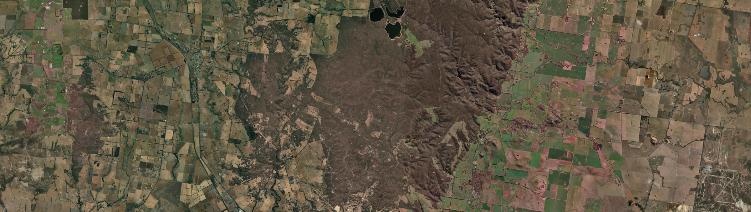 Aerial view of Steiglitz (Vic.), VIC