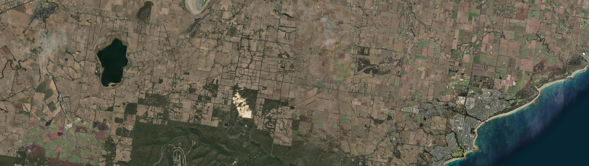 Aerial view of Paraparap, VIC