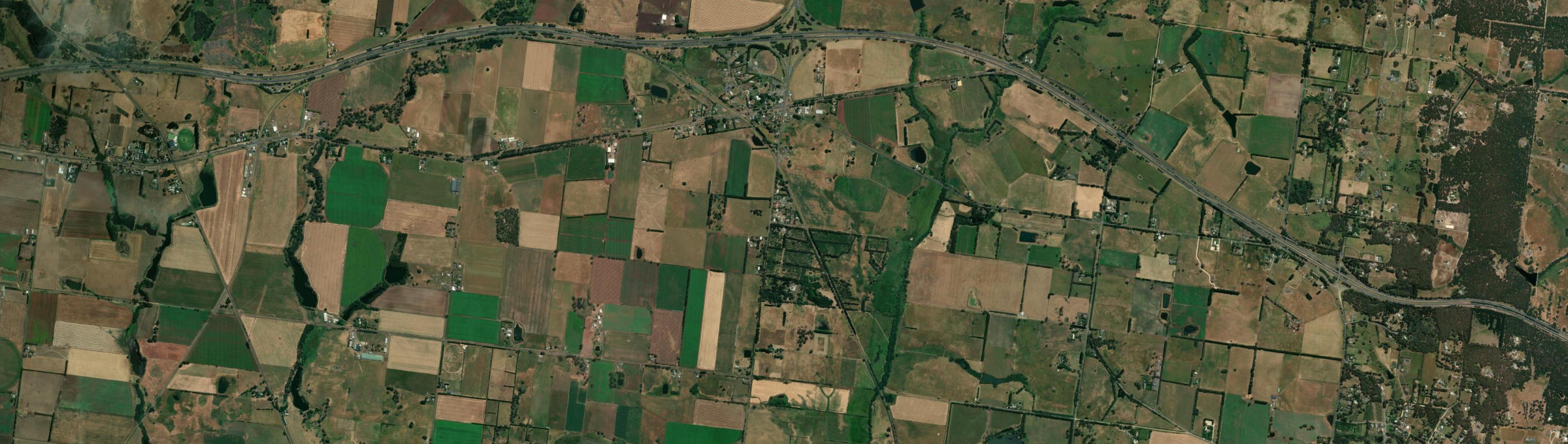 Aerial view of Wallace, VIC