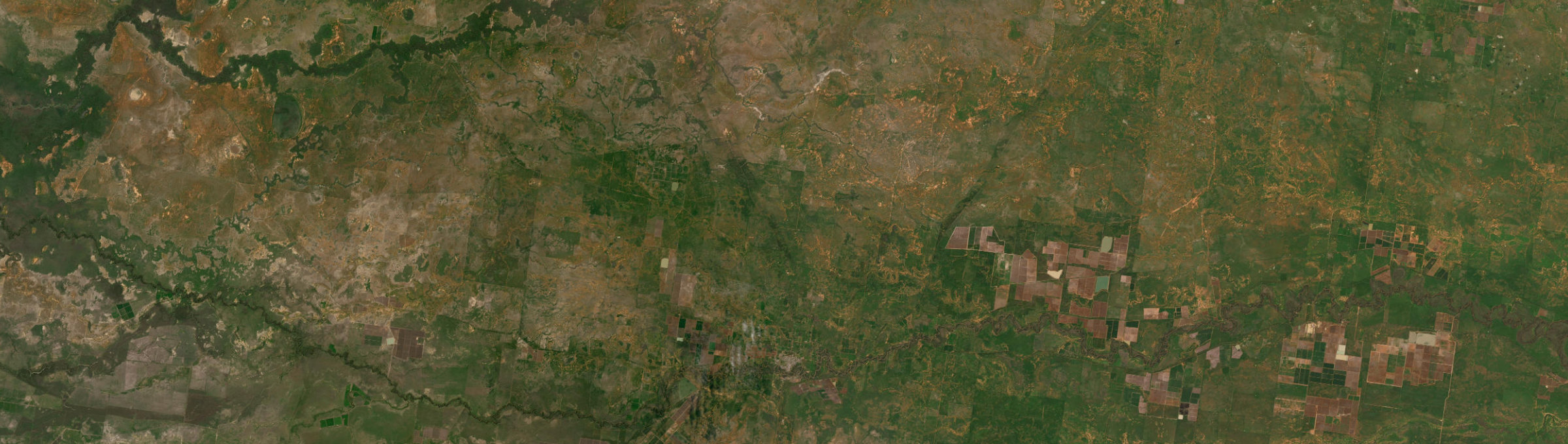 Aerial view of Hay (NSW), NSW