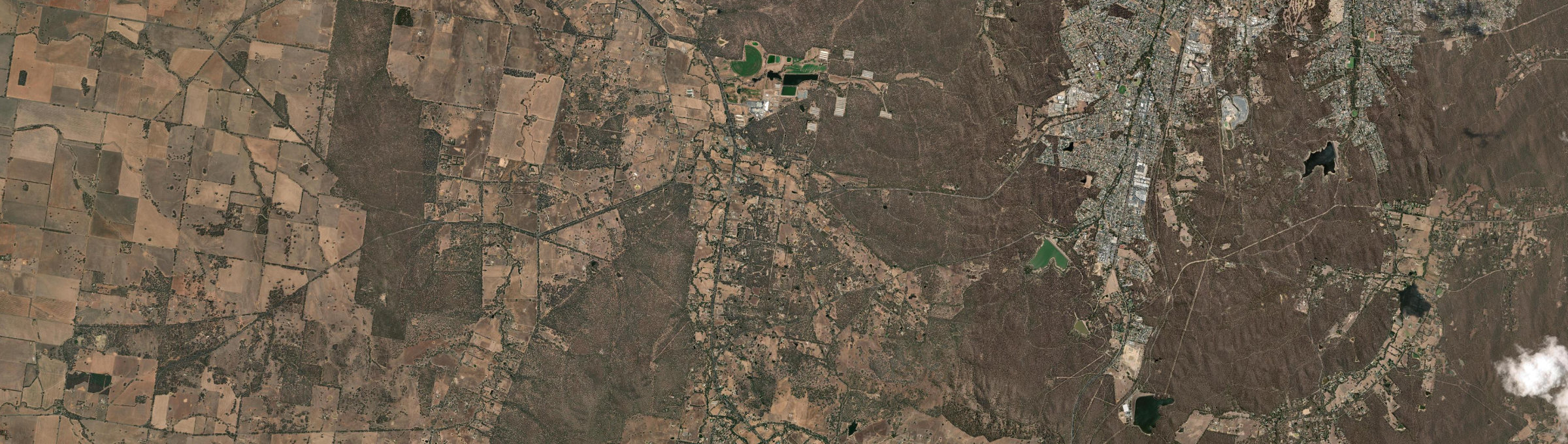 Aerial view of Lockwood, VIC