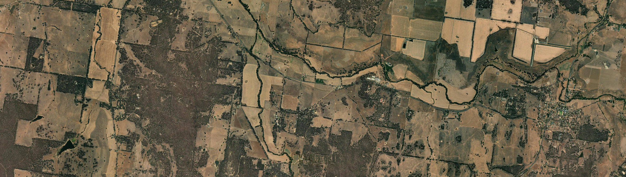 Aerial view of Strangways, VIC
