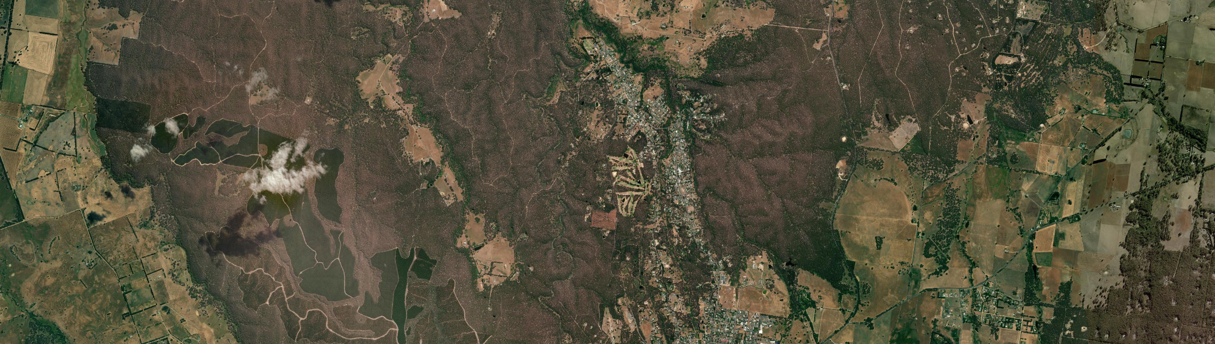 Aerial view of Hepburn, VIC