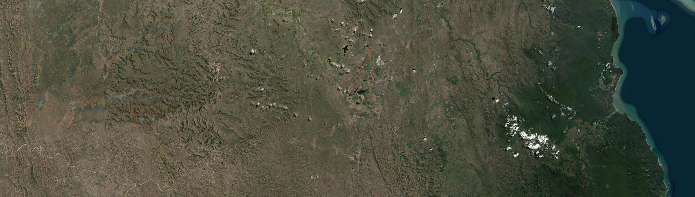 Aerial view of Lakeland, QLD