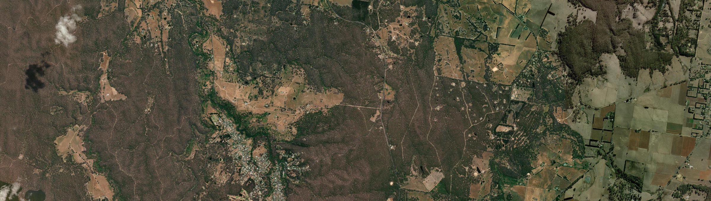 Aerial view of Dry Diggings, VIC