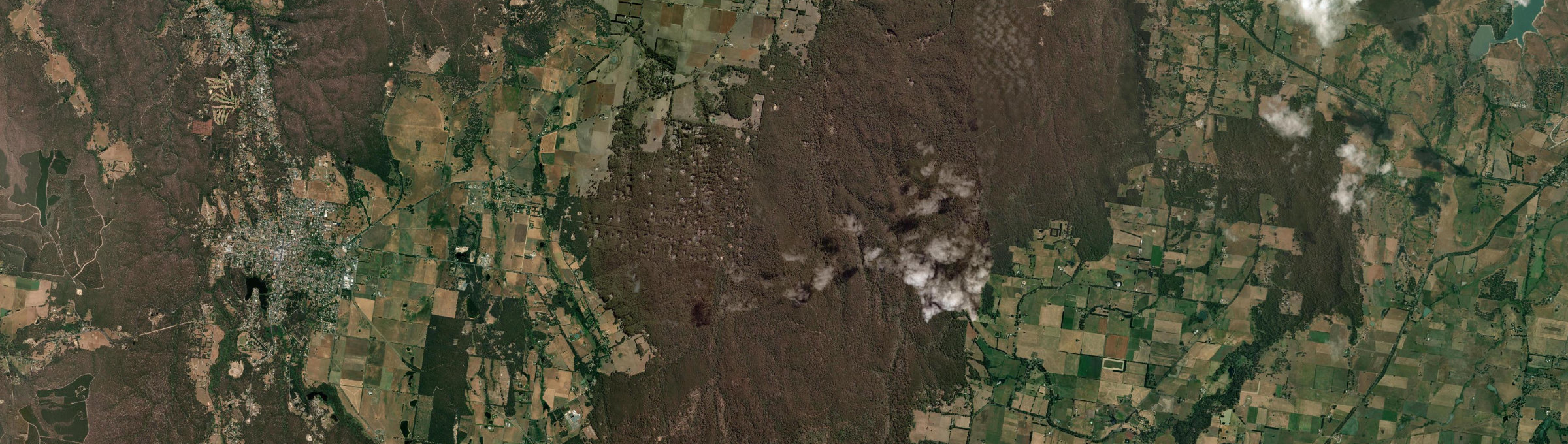Aerial view of Wheatsheaf, VIC