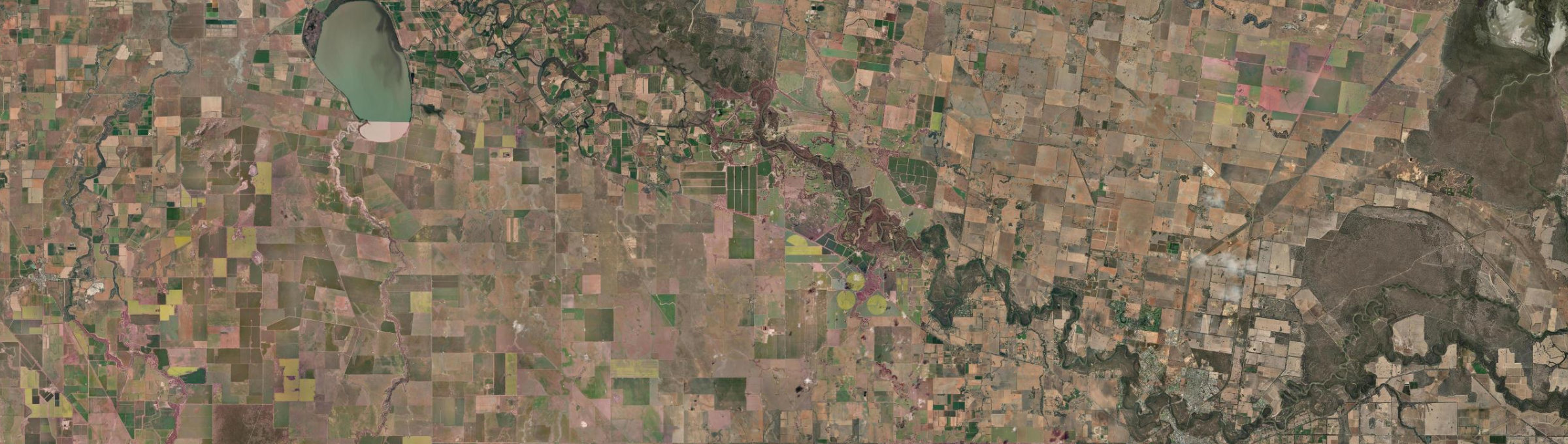 Aerial view of Torrumbarry, VIC