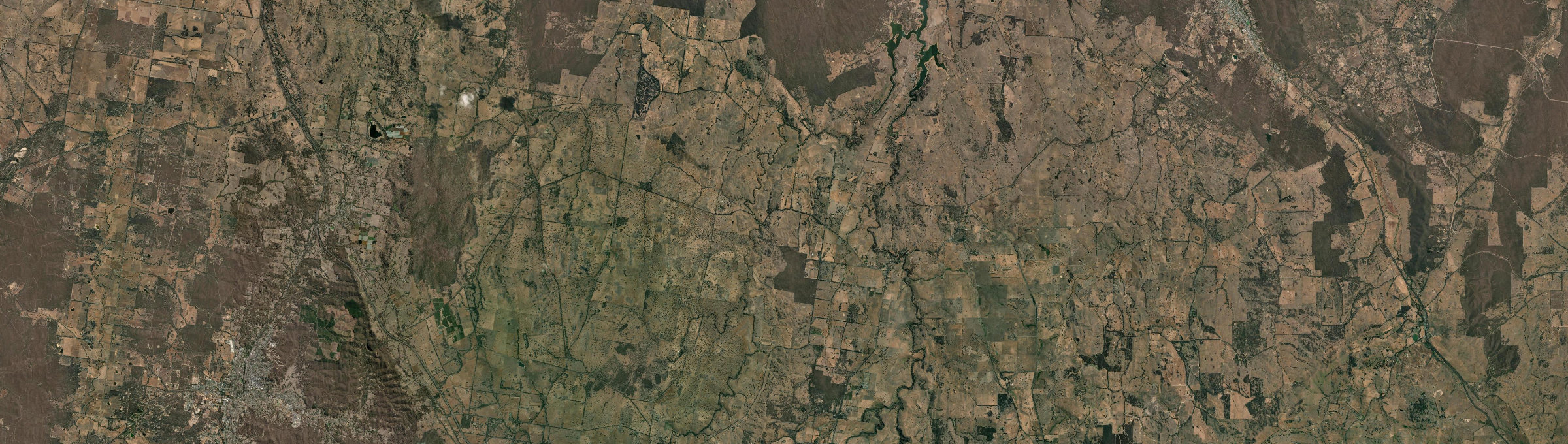 Aerial view of Redesdale, VIC