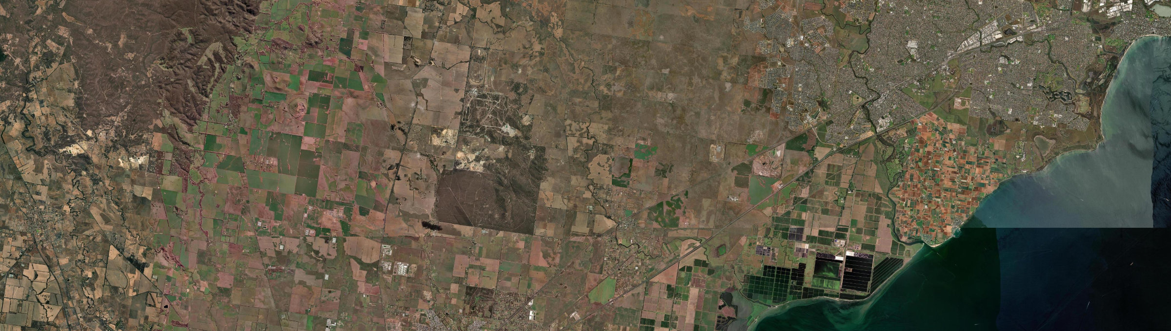 Aerial view of Little River (Vic.), VIC