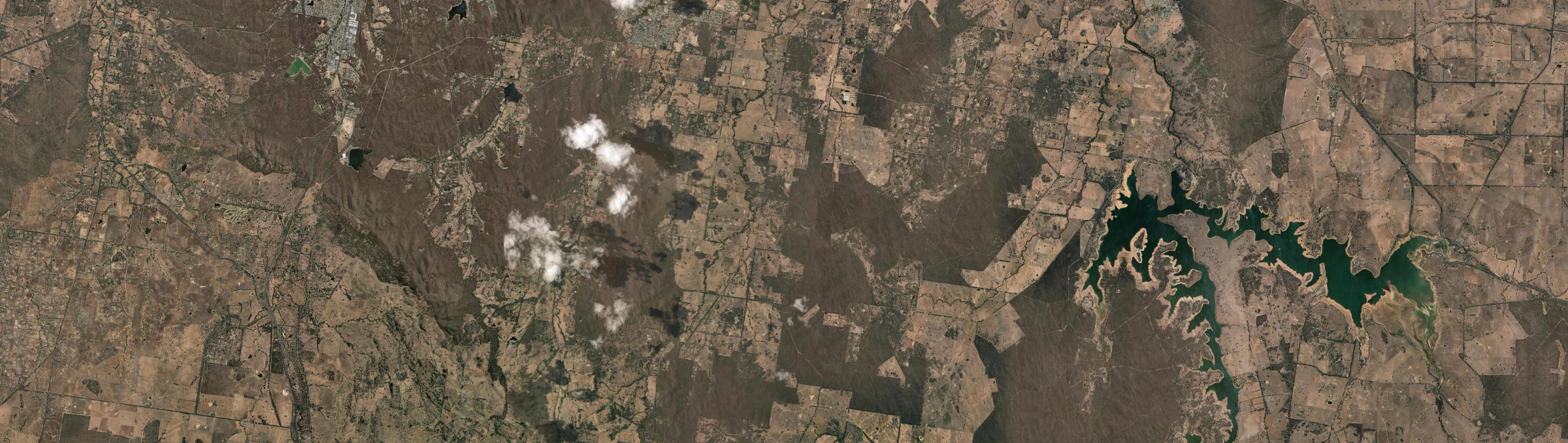 Aerial view of Axe Creek, VIC