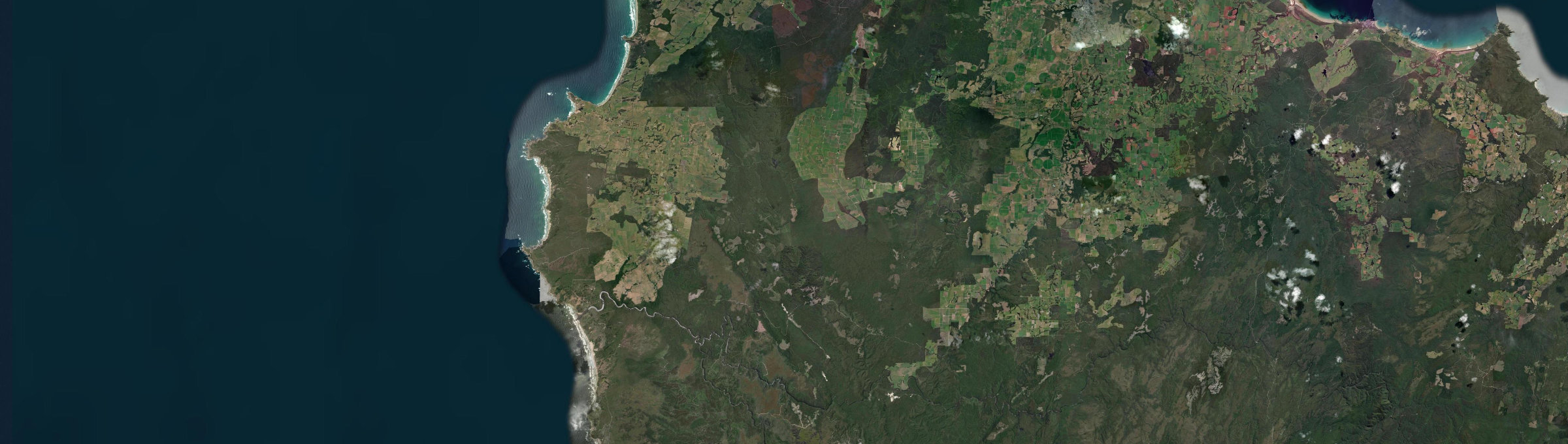Aerial view of Togari, TAS