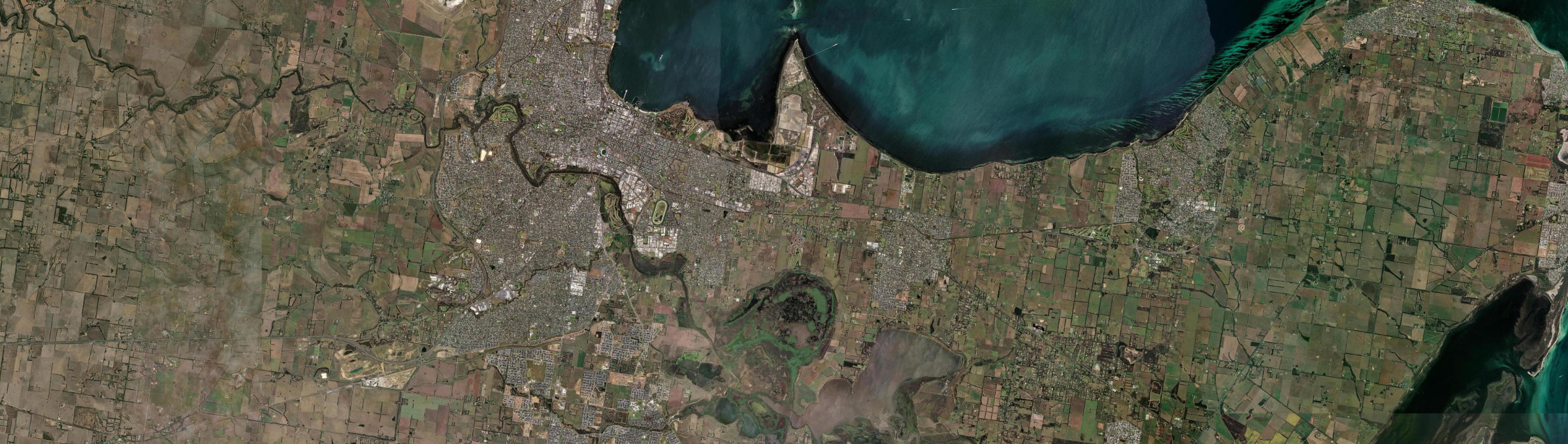 Aerial view of Moolap, VIC