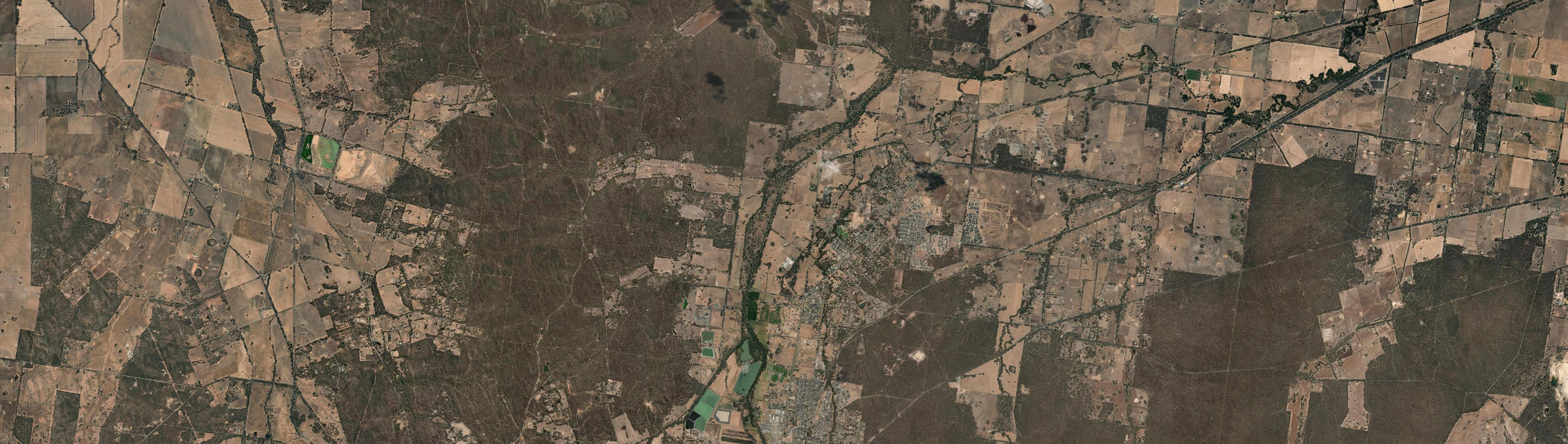 Aerial view of Huntly, VIC