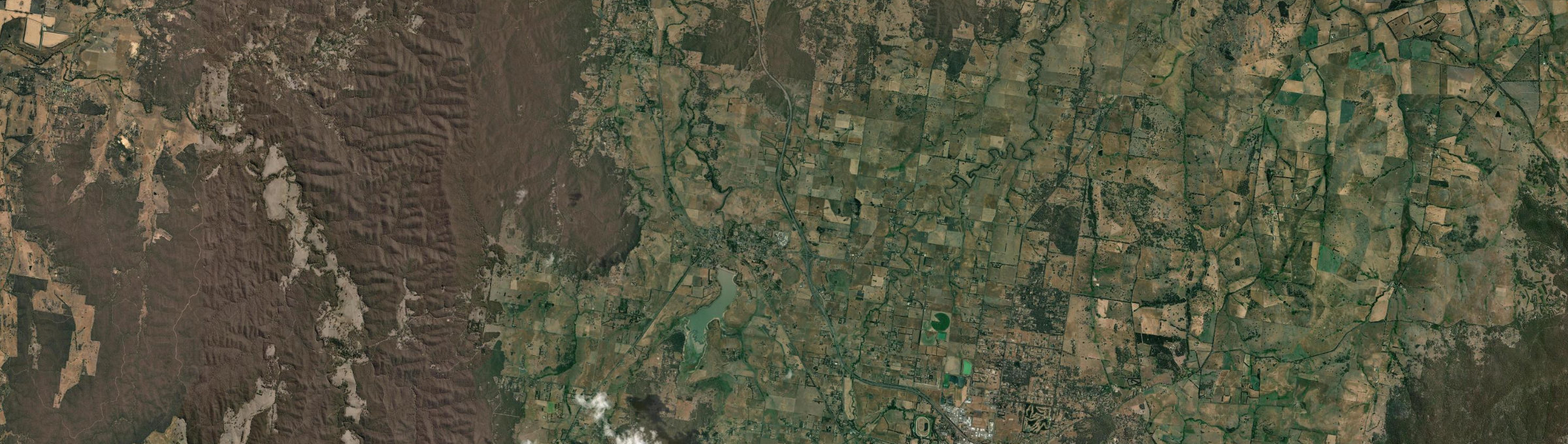 Aerial view of Malmsbury, VIC