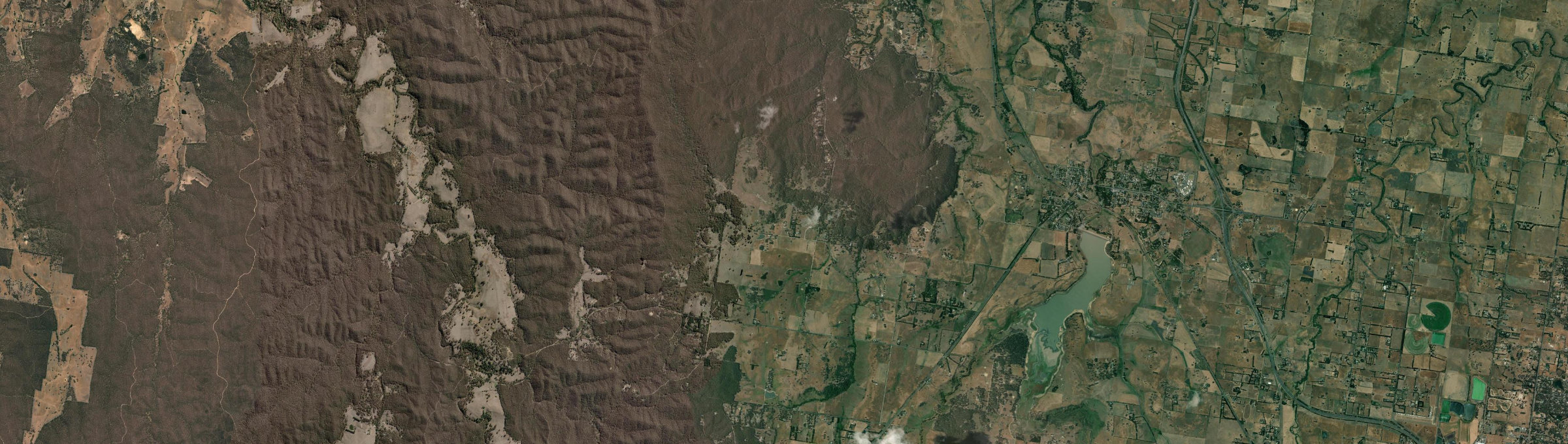 Aerial view of Drummond North, VIC