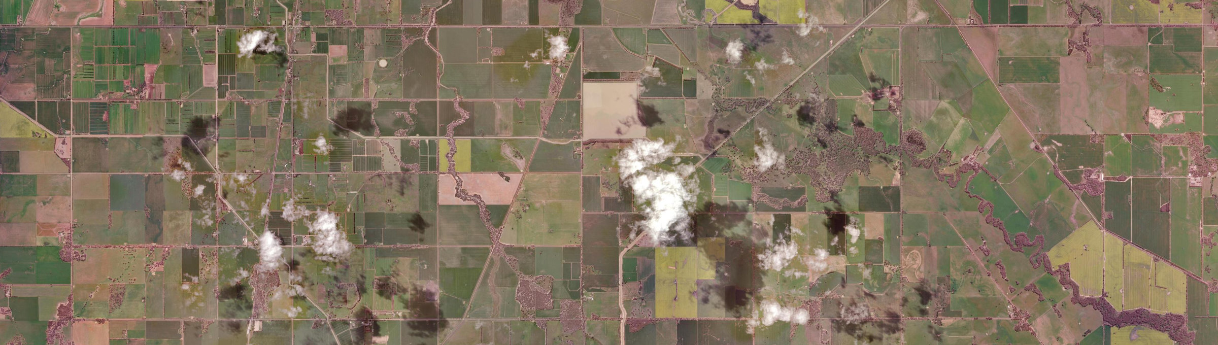 Aerial view of Kamarooka North, VIC