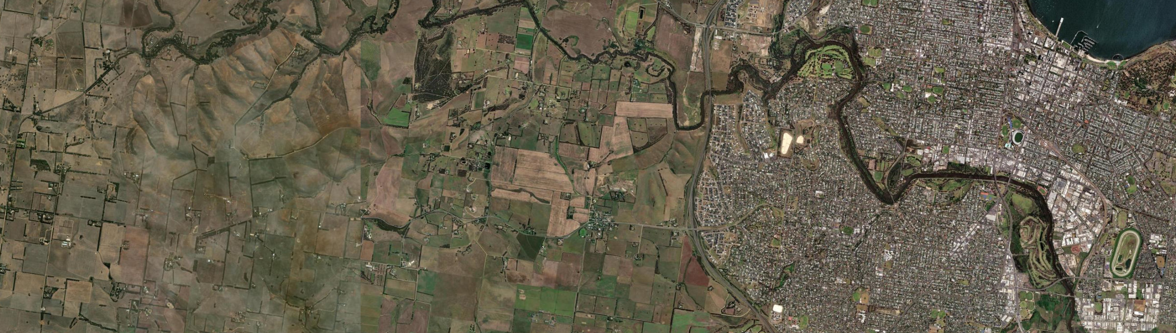 Aerial view of Ceres, VIC