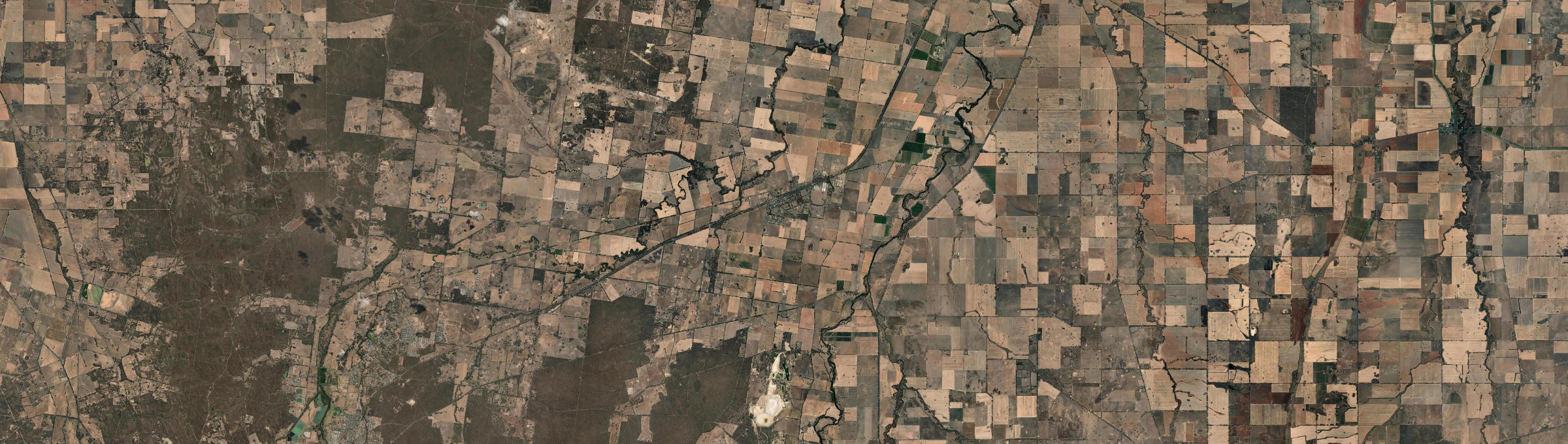 Aerial view of Goornong, VIC