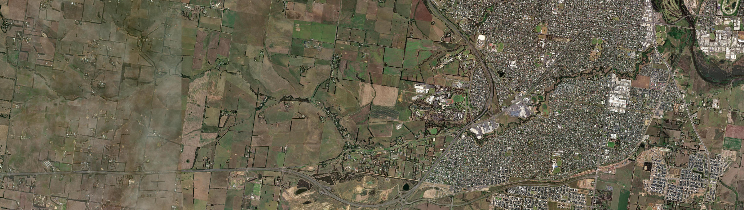 Aerial view of Waurn Ponds, VIC