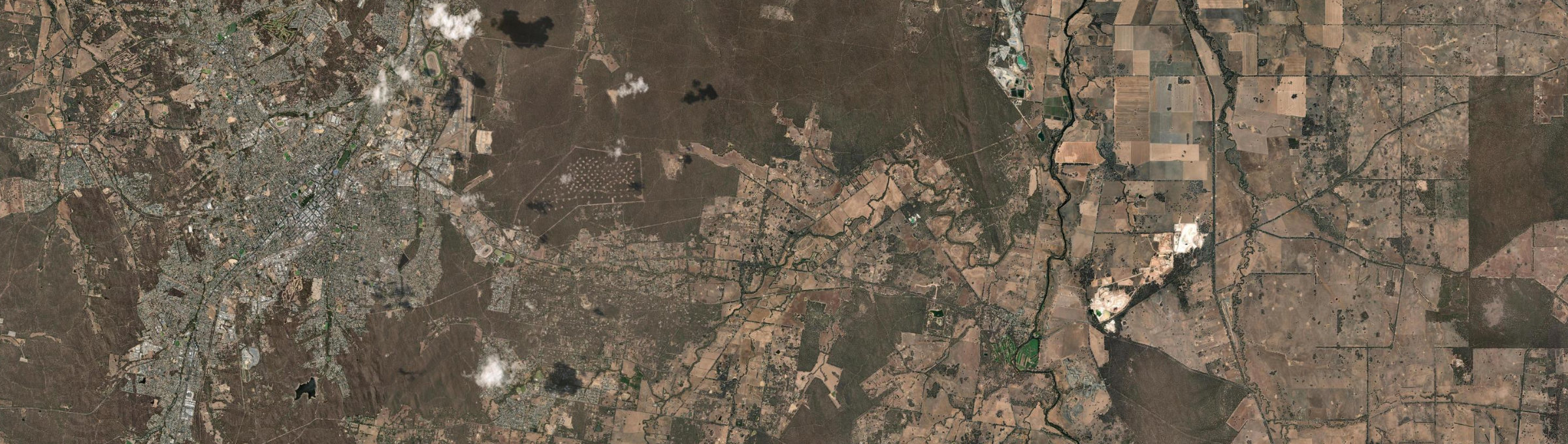 Aerial view of Longlea, VIC