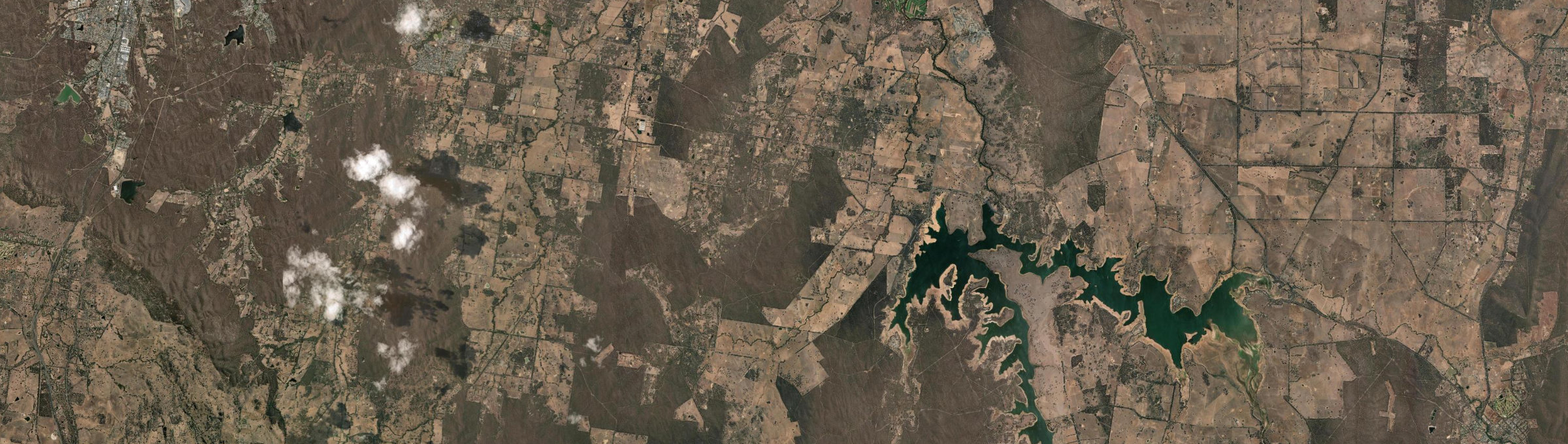 Aerial view of Eppalock, VIC