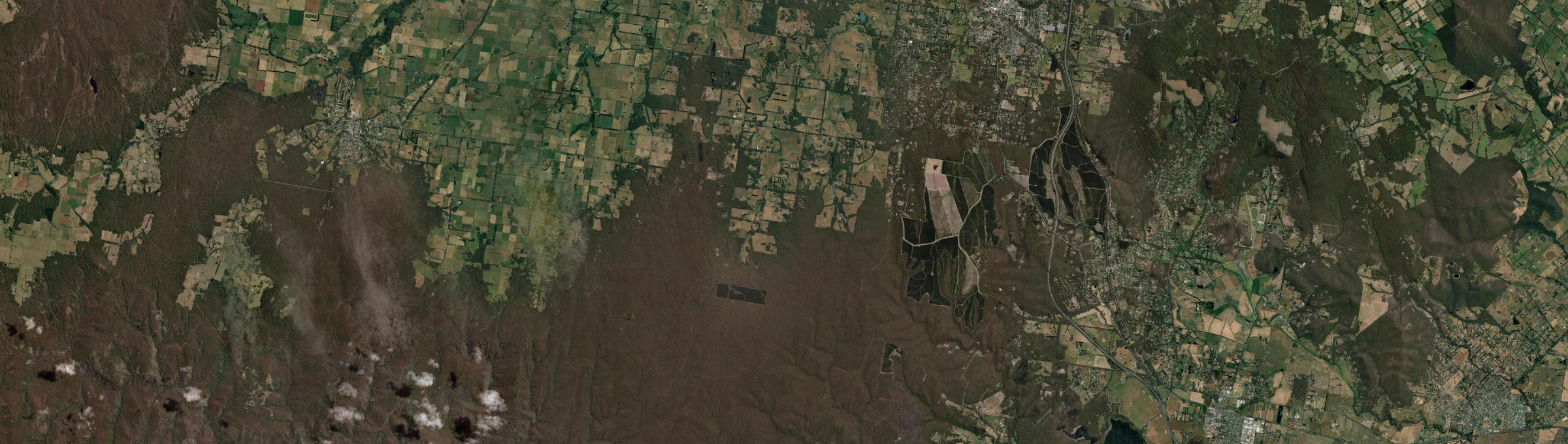 Aerial view of Ashbourne (Vic.), VIC