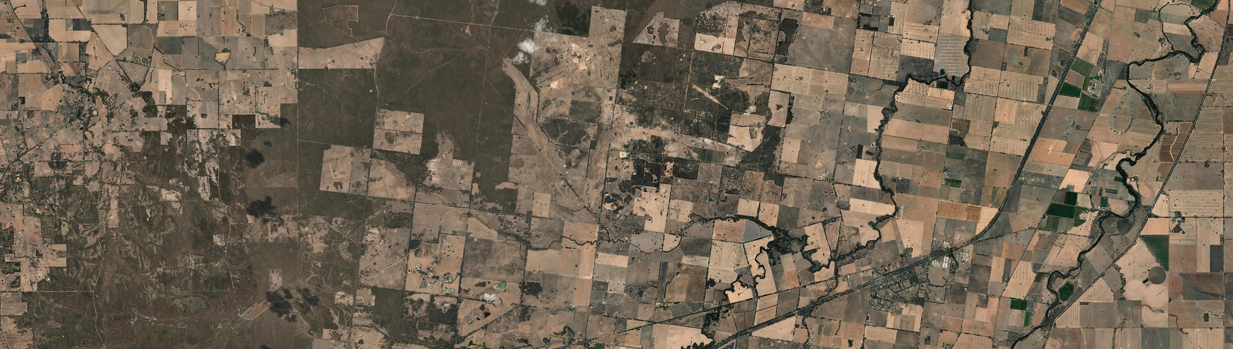 Aerial view of Bagshot North, VIC