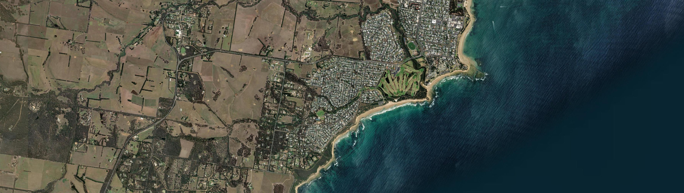 Aerial view of Jan Juc, VIC