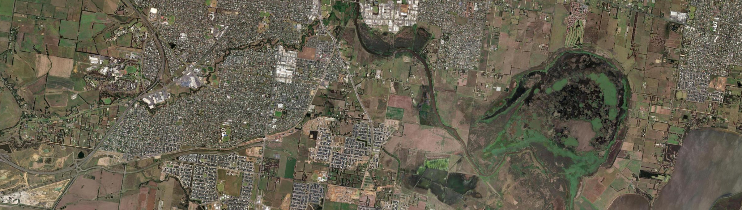 Aerial view of Charlemont, VIC