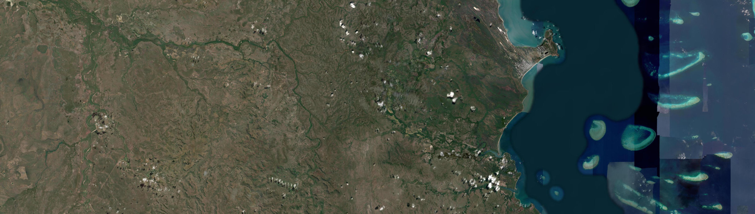 Aerial view of Cooktown, QLD