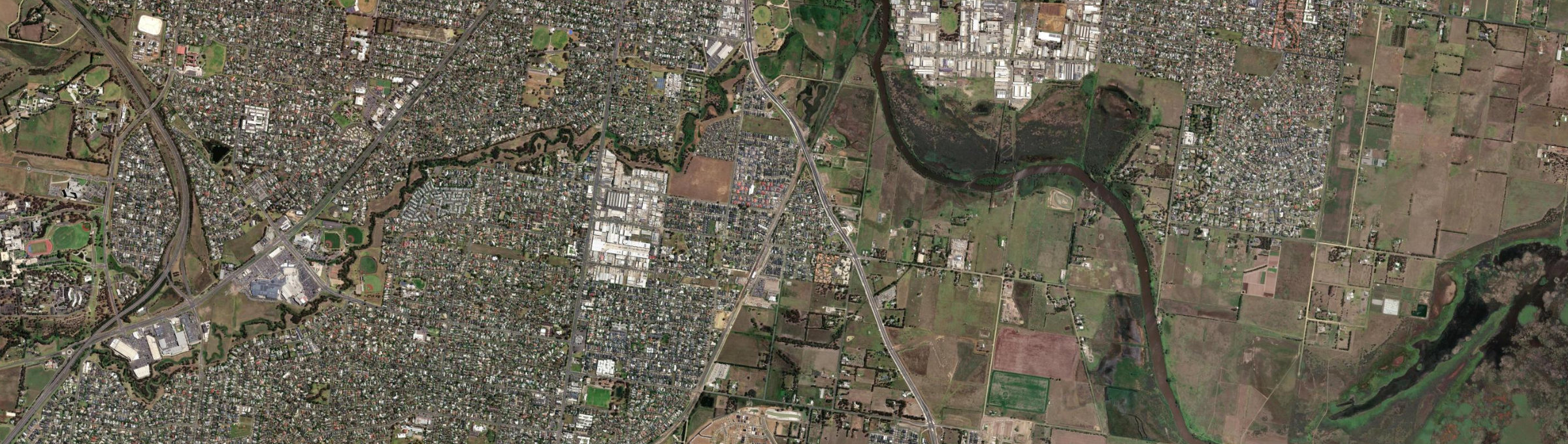Aerial view of Marshall, VIC