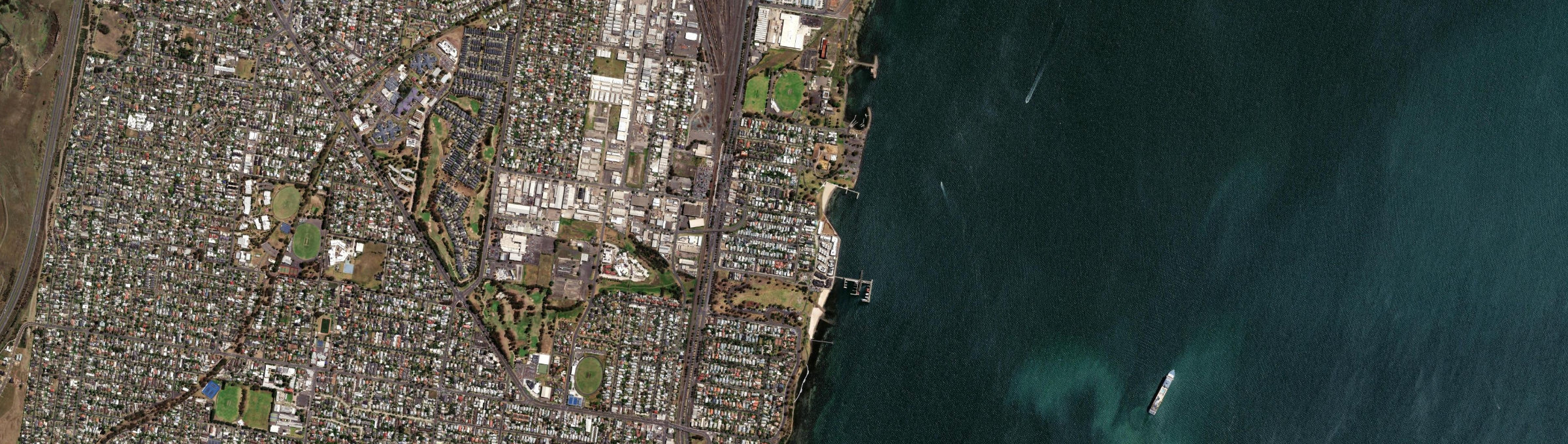 Aerial view of Rippleside, VIC