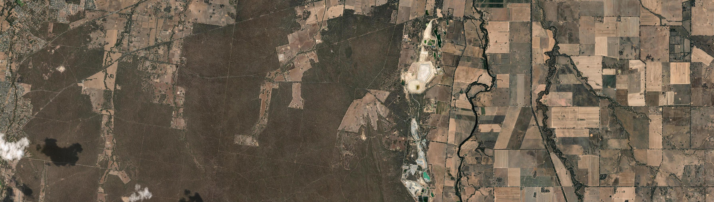 Aerial view of Fosterville, VIC