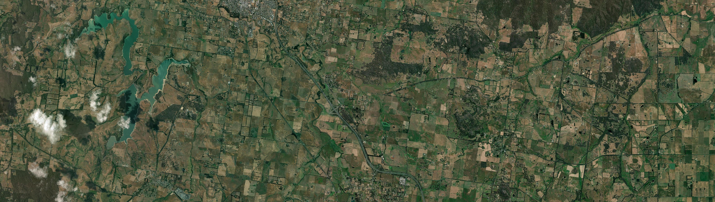 Aerial view of Carlsruhe, VIC