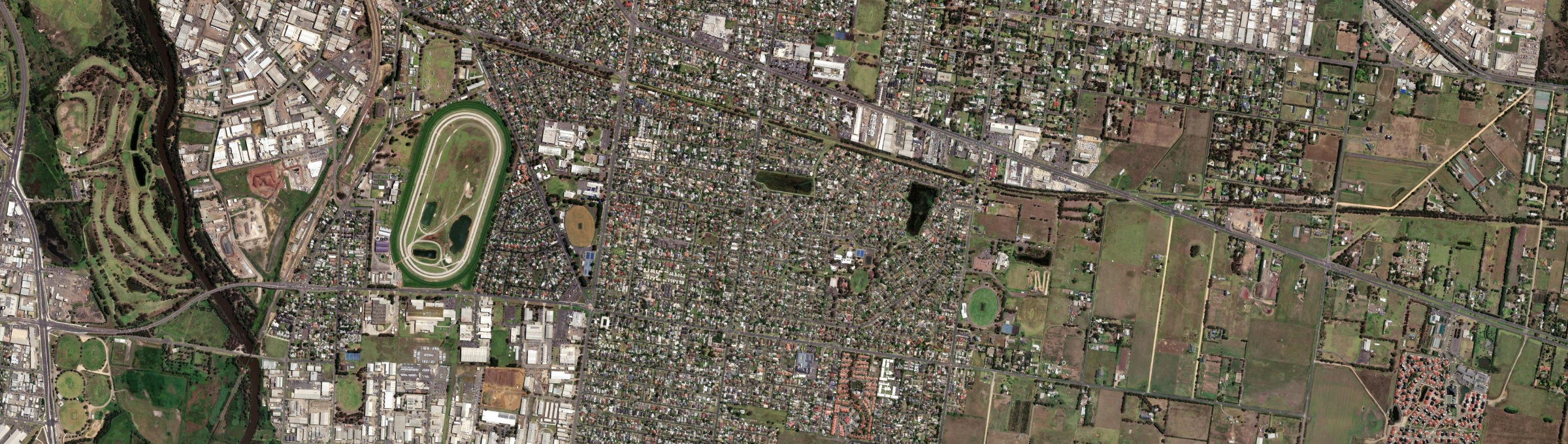 Aerial view of Whittington, VIC