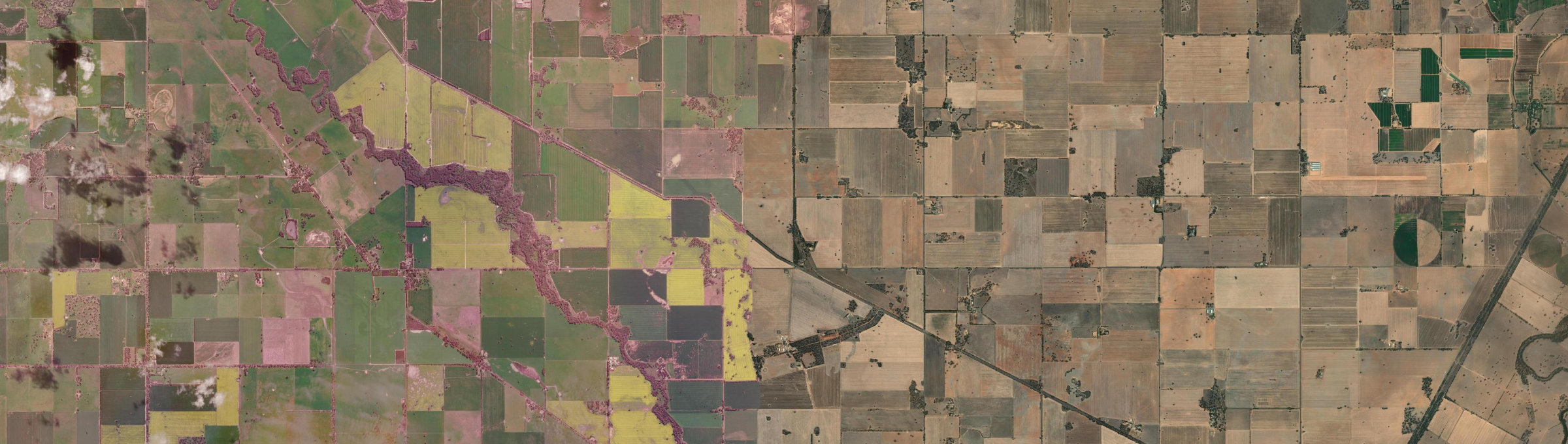 Aerial view of Hunter, VIC