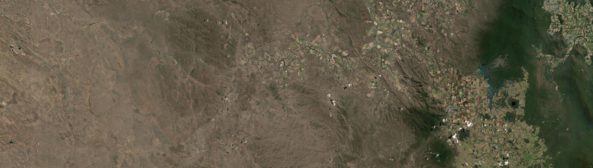 Aerial view of Dimbulah, QLD