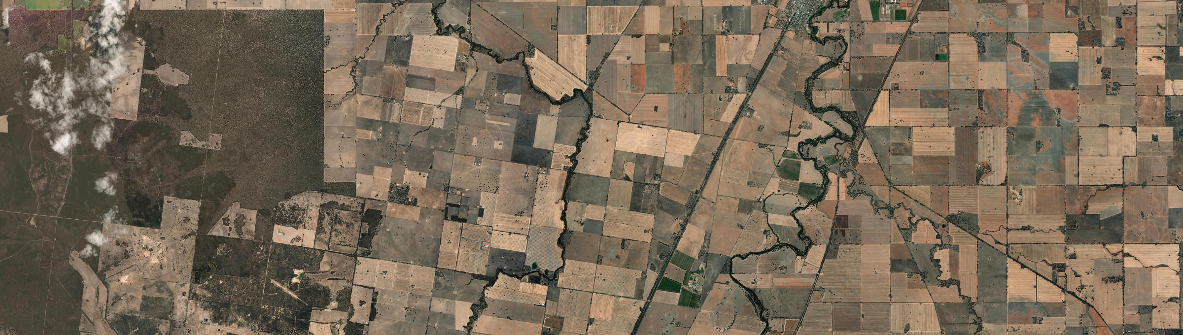 Aerial view of Avonmore, VIC