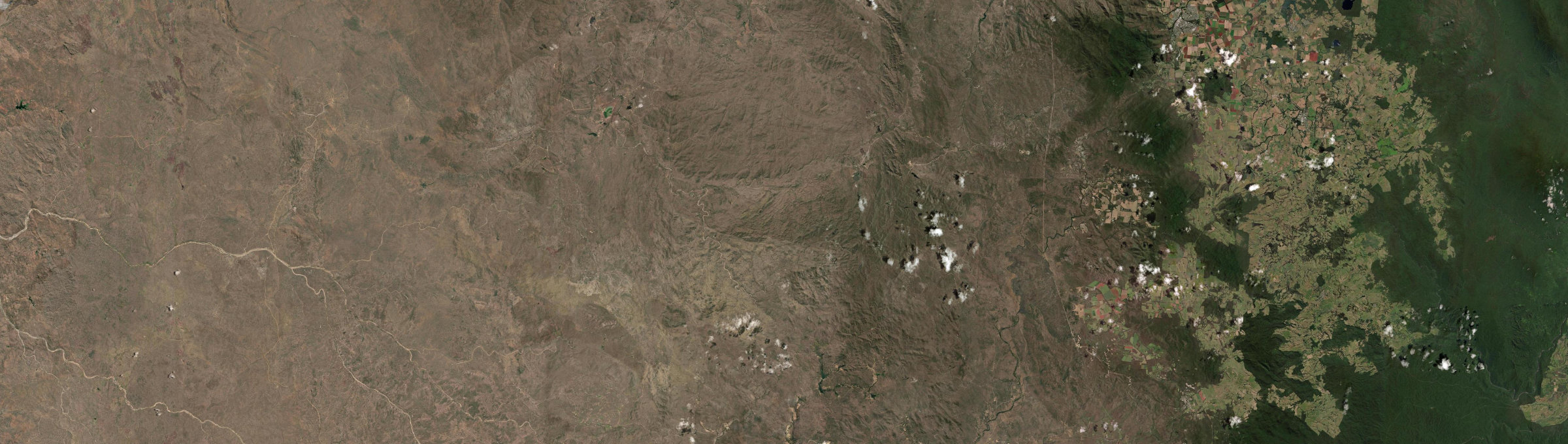 Aerial view of Irvinebank, QLD