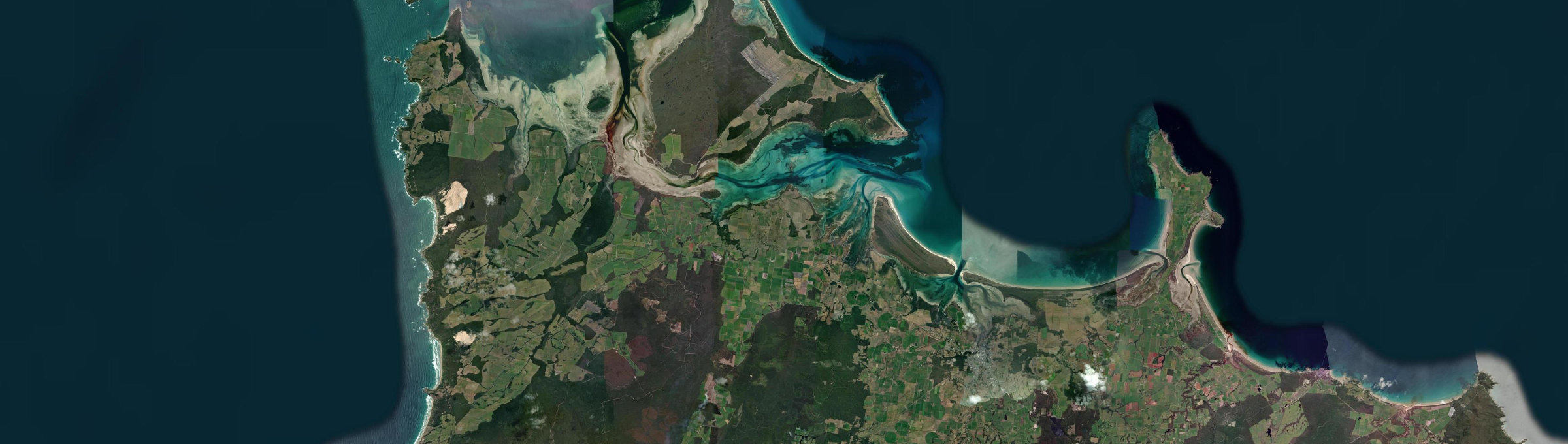 Aerial view of Montagu, TAS