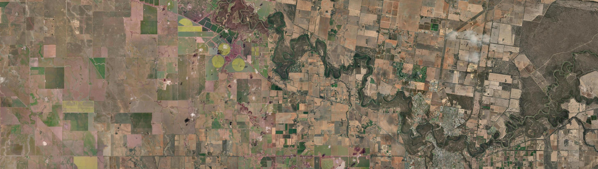 Aerial view of Wharparilla, VIC
