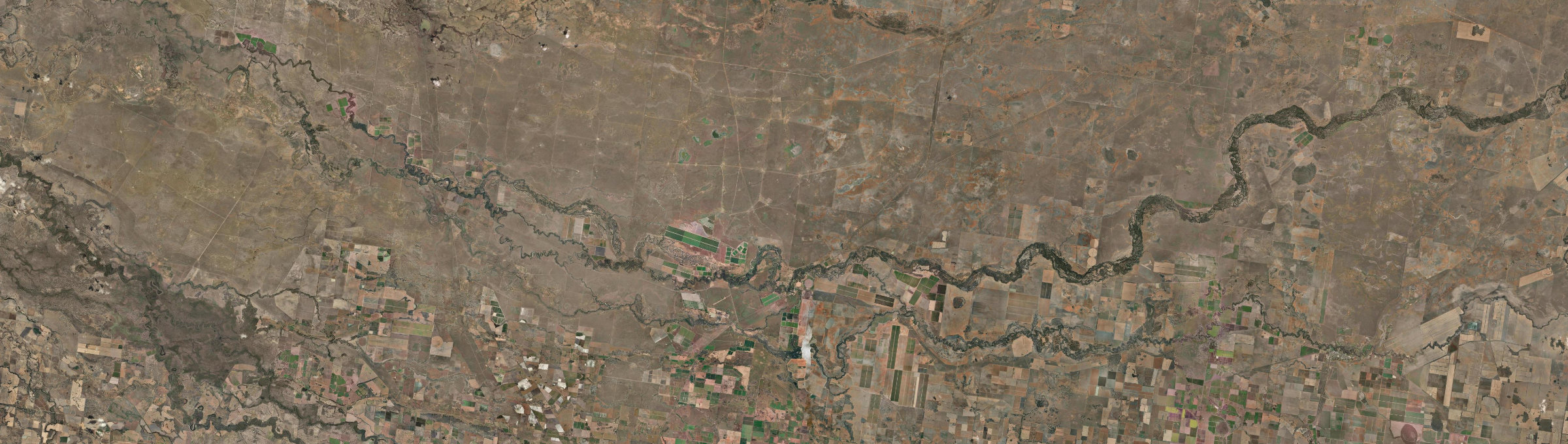 Aerial view of Conargo, NSW
