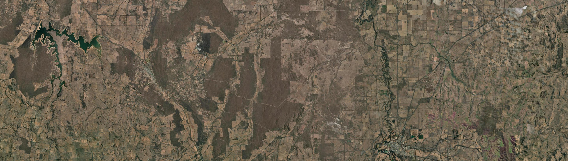 Aerial view of Puckapunyal, VIC
