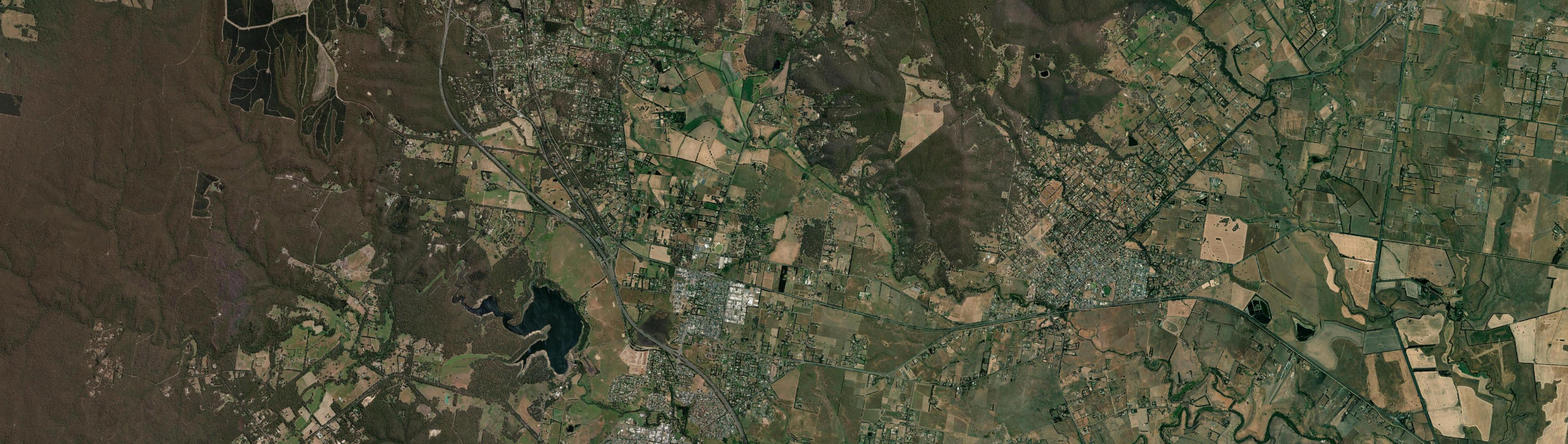 Aerial view of New Gisborne, VIC